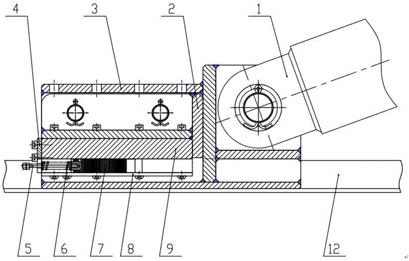 一种自锁型槽钢轨道夹轨器的制作方法