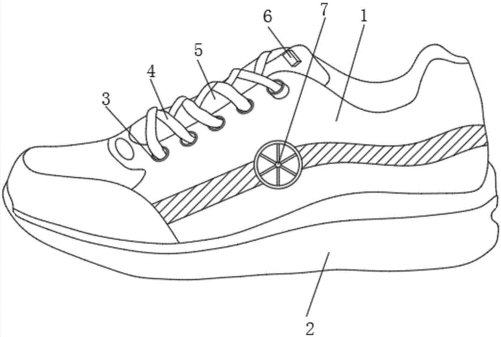 一种具有防止鞋带松脱功能的运动鞋的制作方法