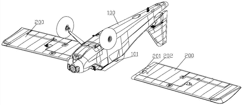 一种插接式泡沫固定翼模型飞机的制作方法