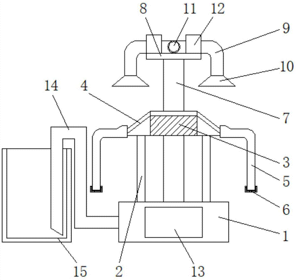 一种用于具有双向除尘功能的V法铸造卸料装置的制作方法