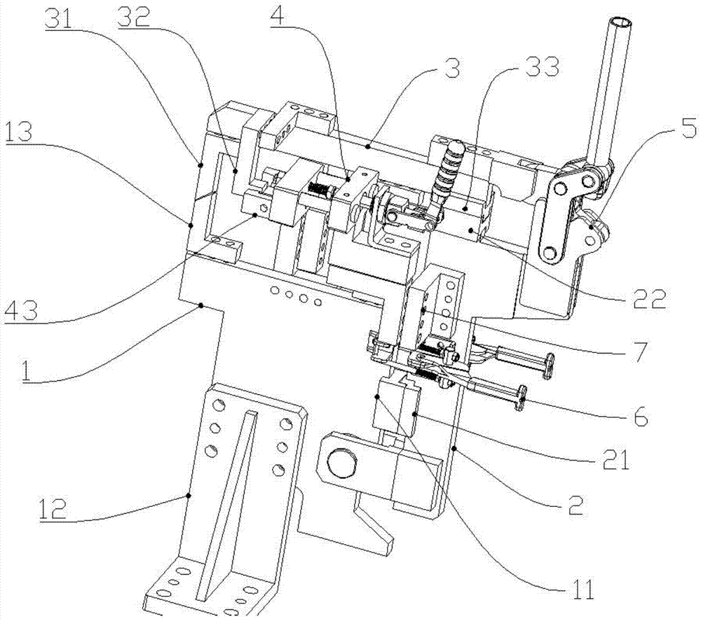 一种汽车空气室盖板的固定焊装夹具的制作方法