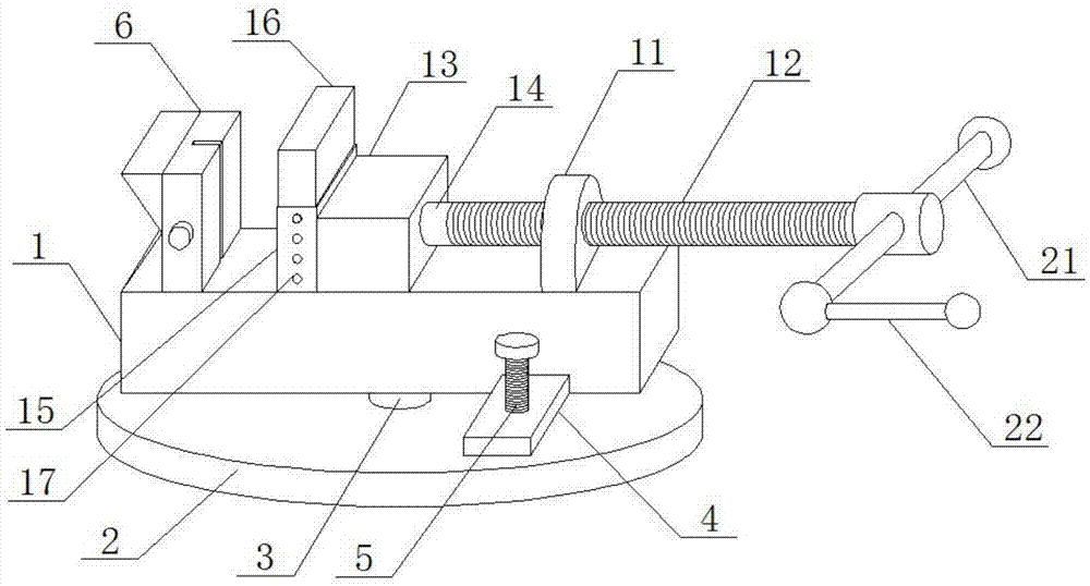 一种回转式台虎钳的制作方法