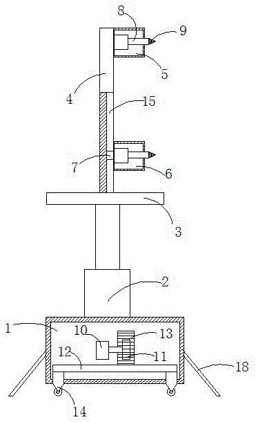 一种LED洗墙灯打孔机的制作方法