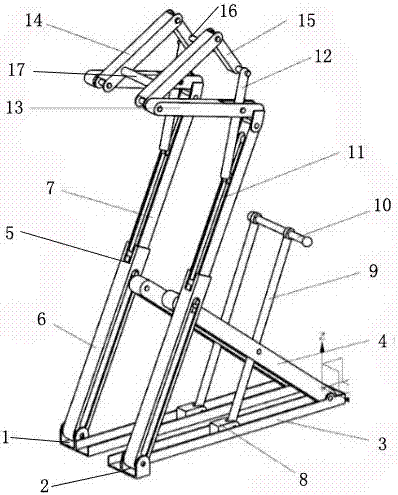 联动升降式自行车停放装置的制作方法