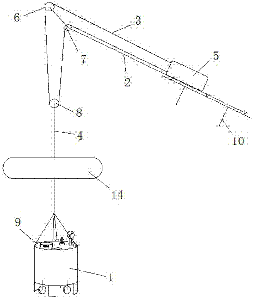 一种真空取水器的悬吊装置的制作方法