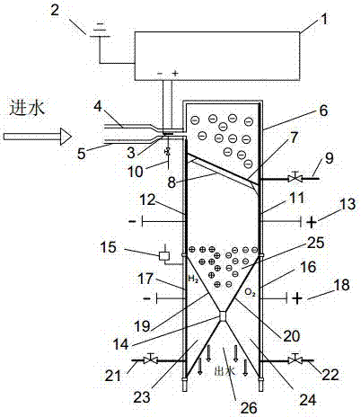 基于电晕放电耦合电渗析资源化含盐水的装置的制作方法