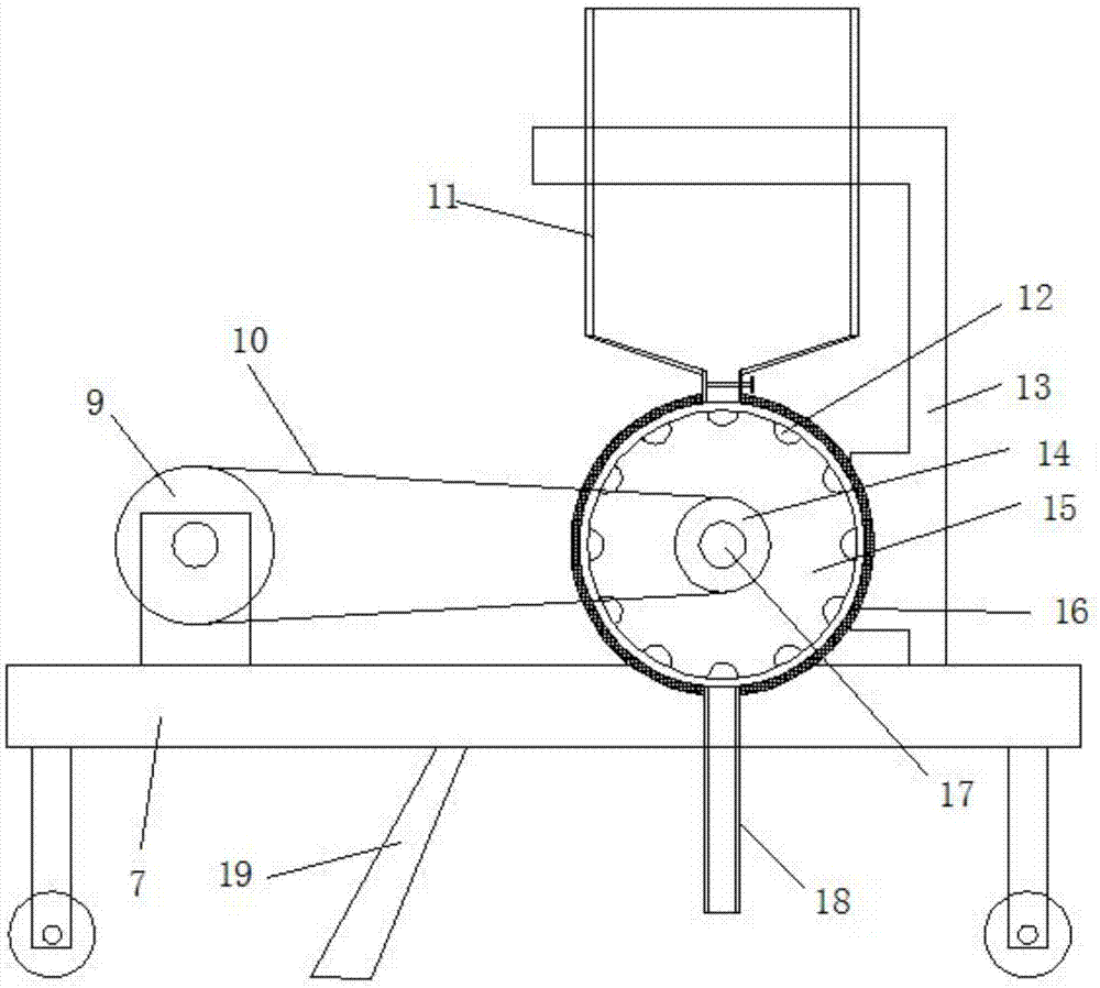 一种定向播种机的轮式投送结构的制作方法