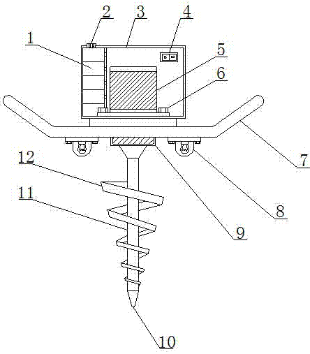 一种具有照明功能的农业挖坑机的制作方法