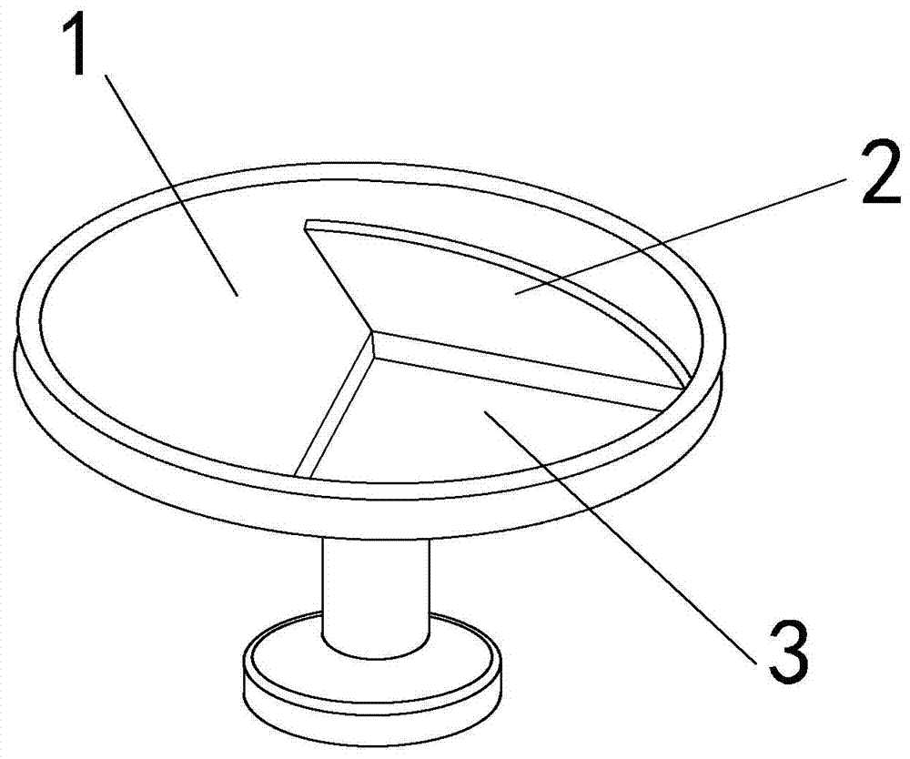 可贮物的圆桌的制作方法