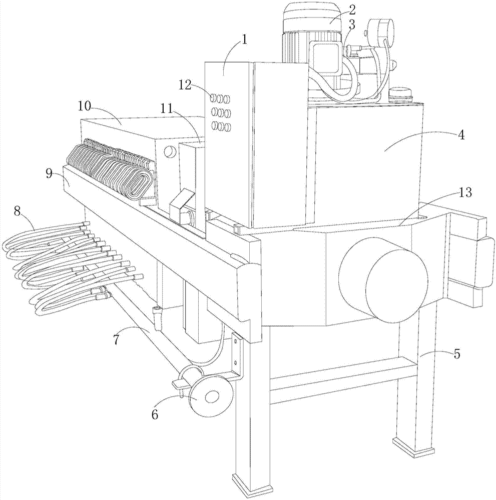 一种厢框式橡胶隔膜压滤机的制作方法