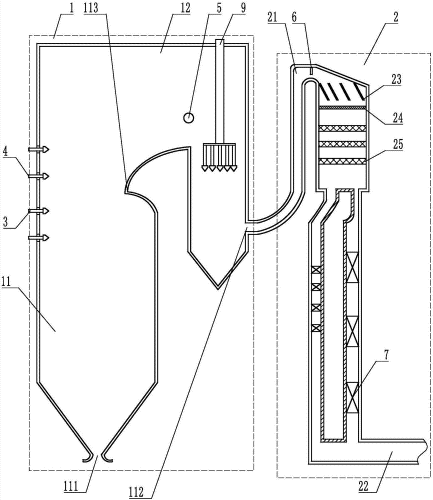 一种煤粉炉宽负荷工况的耦合脱硝装置及脱硝方法与流程