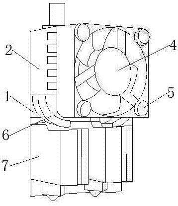 具有抹平功能的建筑3D打印设备的打印头的制作方法