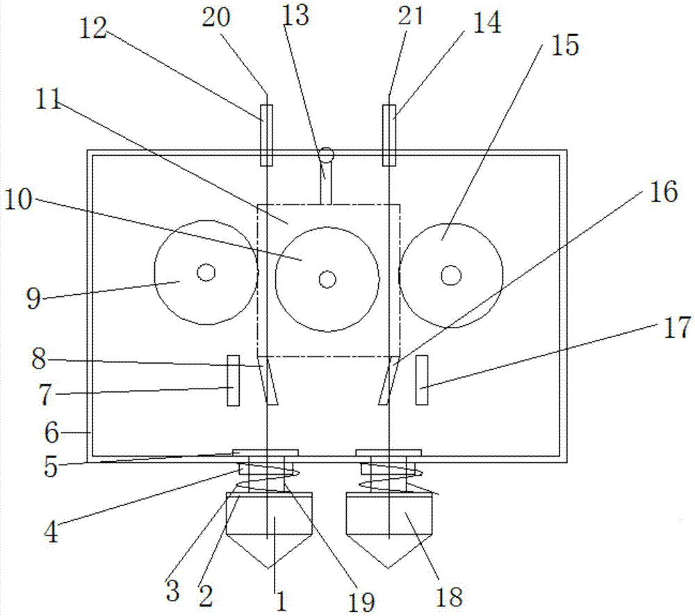 一种电磁操控的可伸缩双喷头FDM-3D打印机喷头组件的制作方法