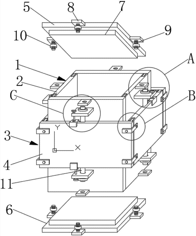 一种可分解拆卸的建筑施工工具运输存放箱的制作方法