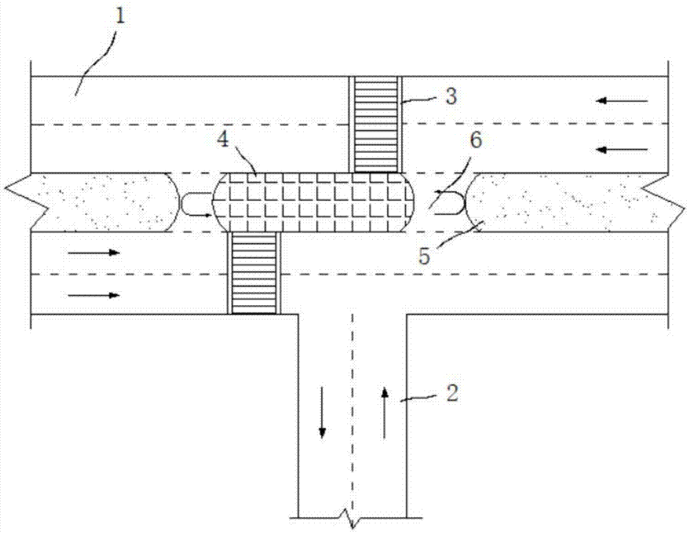 一种简化交通组织的T型交叉道路的制作方法