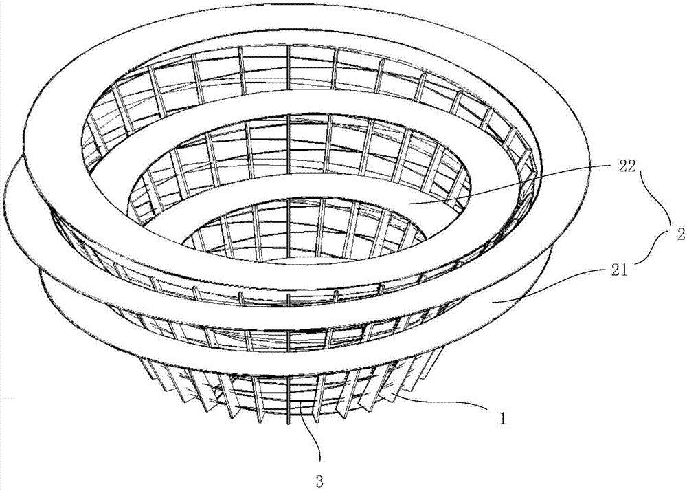 一种倒锥体螺旋建筑结构的制作方法