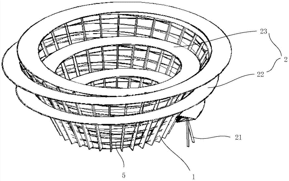 一种具有高抗扭性能的倒锥体螺旋建筑结构的制作方法
