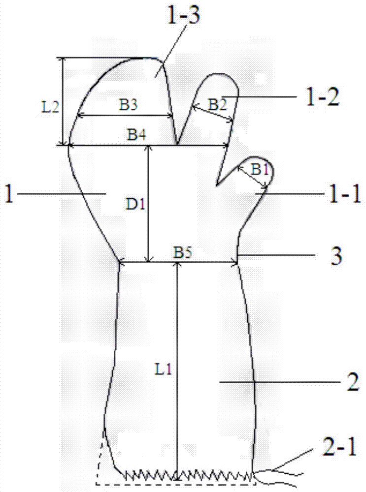 一种过肘式护理手套的制作方法