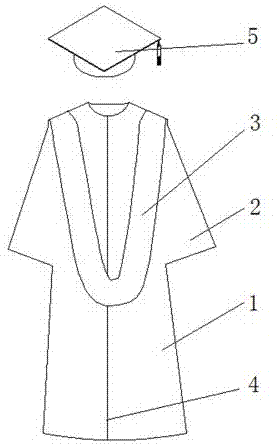 一种高职院校毕业生服的制作方法