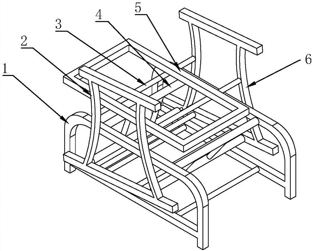 摇摆支架以及摇床、摇椅的制作方法