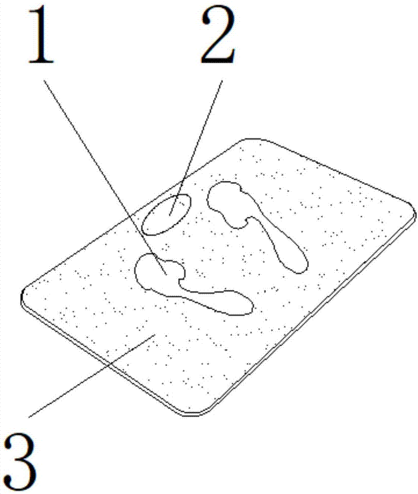 一种硅藻土浴室脚垫的制作方法