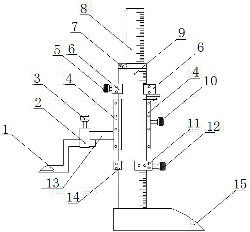 一种高度尺划线量爪的制作方法