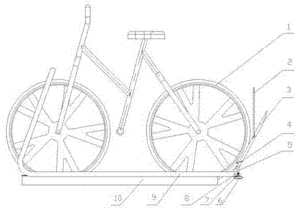 一种新型自行车停车架的制作方法