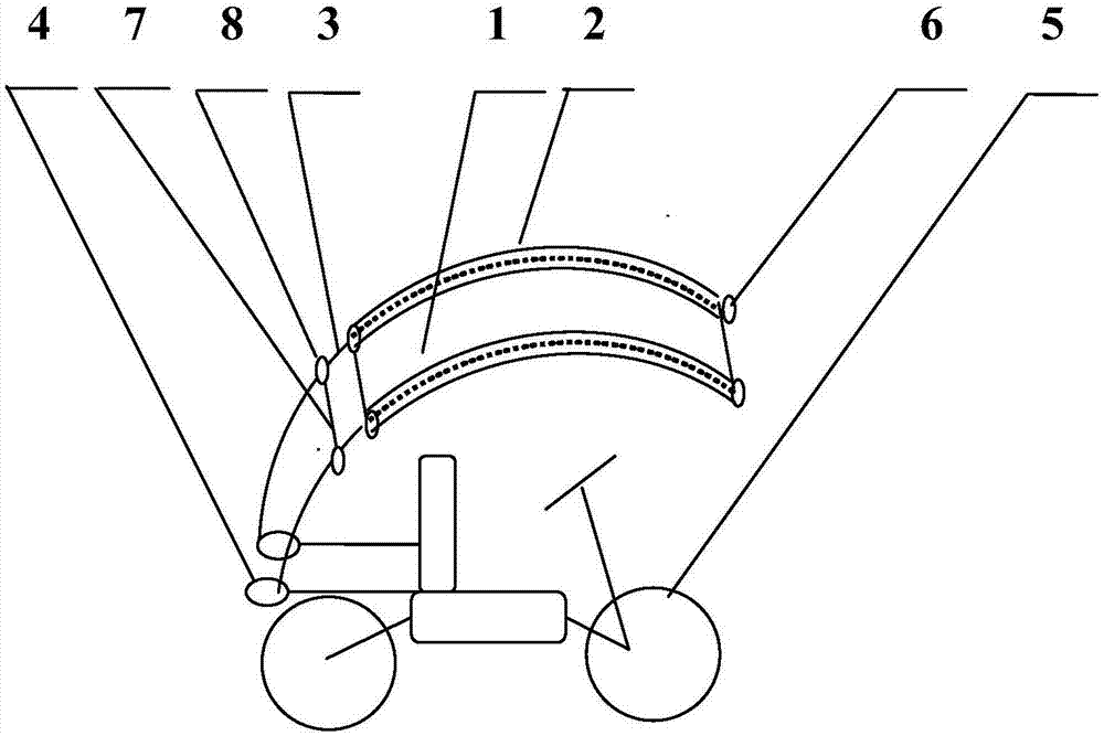 一种残疾车遮阳蓬支架的制作方法