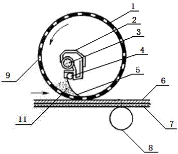 一种圆网印花机用弹性金属刮印装置的制作方法