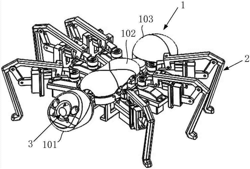 一种仿生蚂蚁六足探测机器人的制作方法
