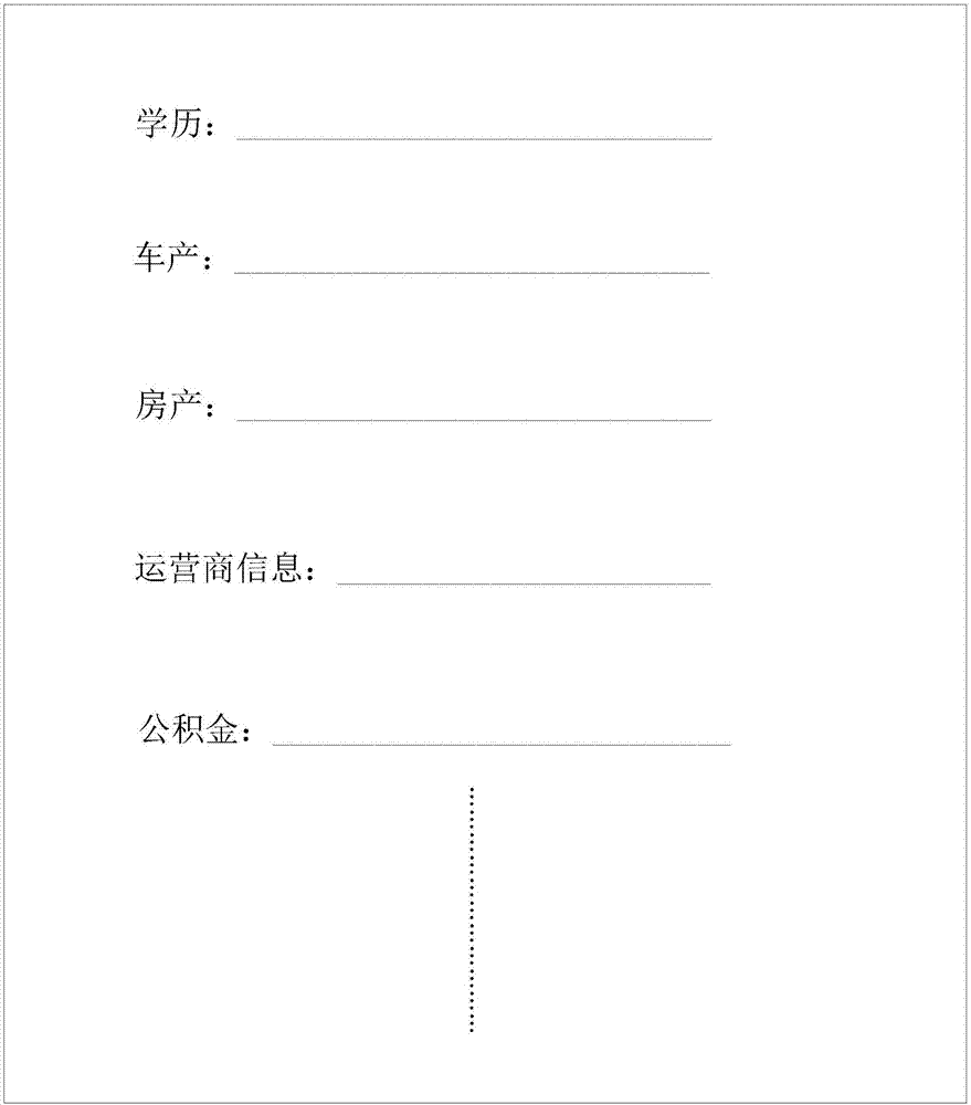 一种征信表单的生成方法及装置与流程