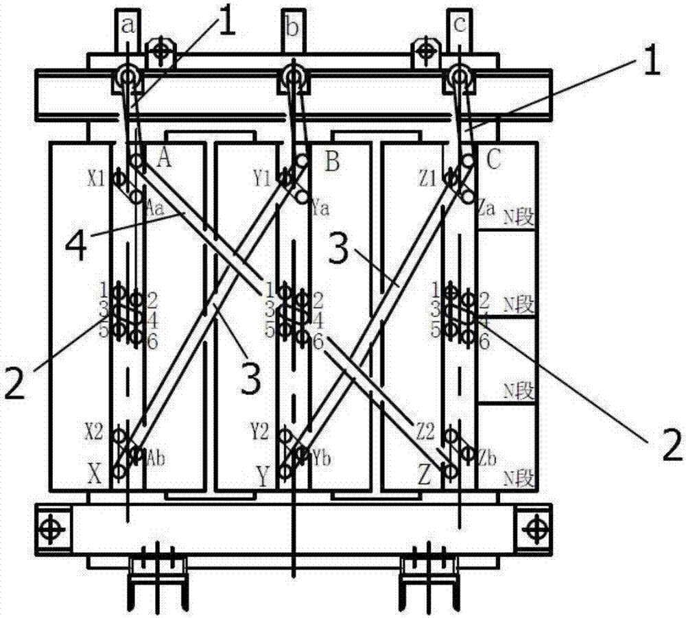 一种6KV-10KV双电压干式配电变压器的高压线圈的制作方法