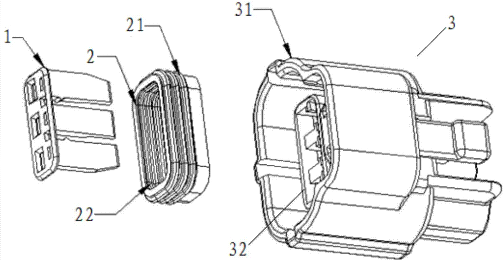 三线护套连接器的制作方法