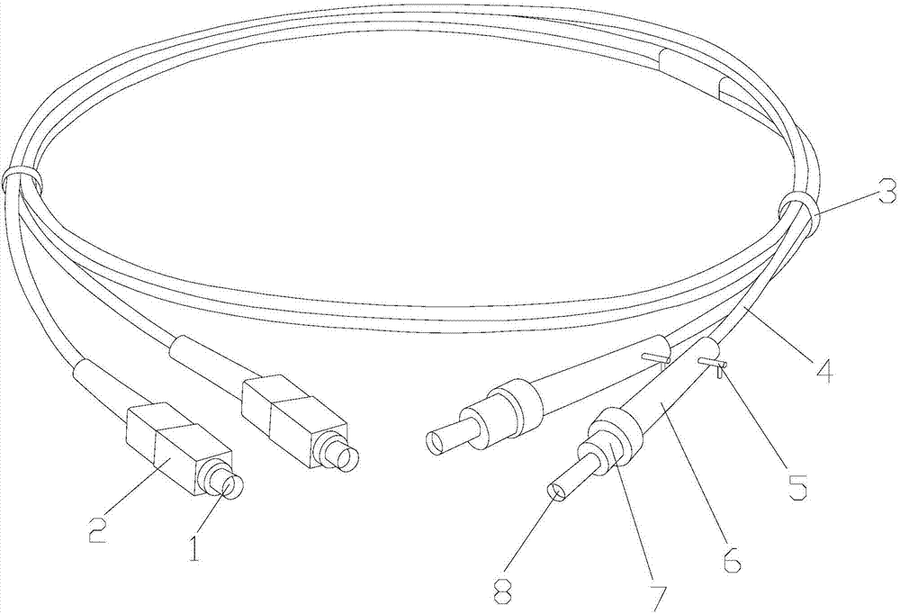 一种带光纤的电缆的制作方法