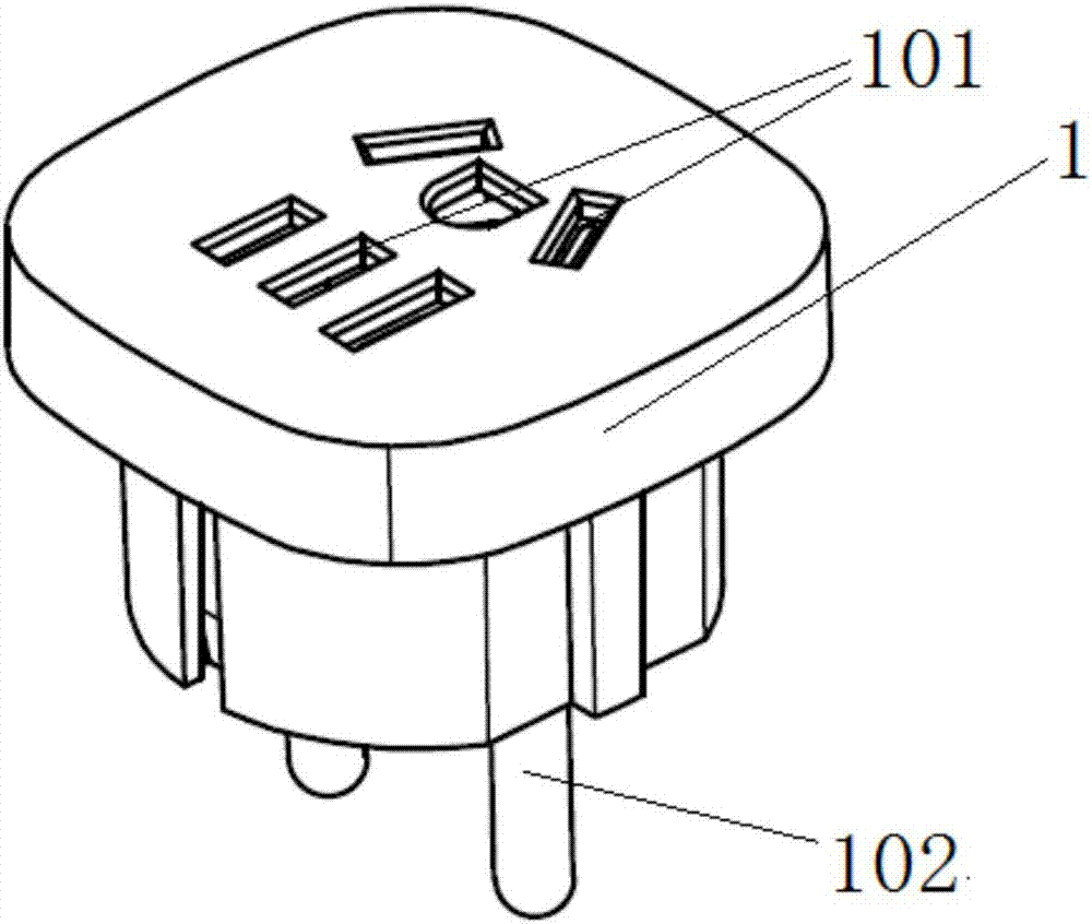 一种带有组合插孔的单体插座以及组合转换插座的制作方法
