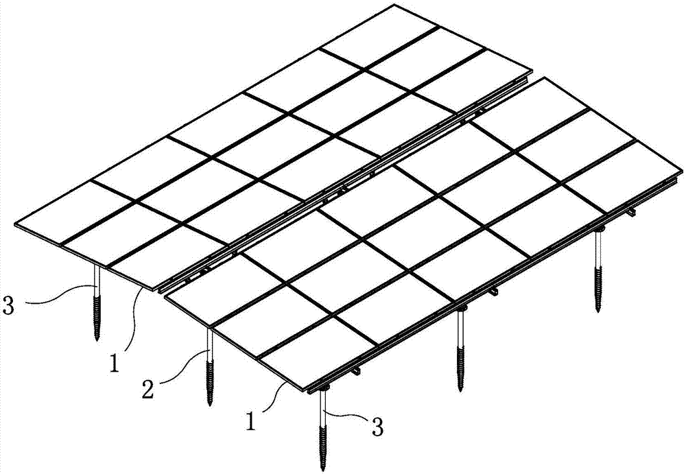 小角度太阳能板连接支架的制作方法
