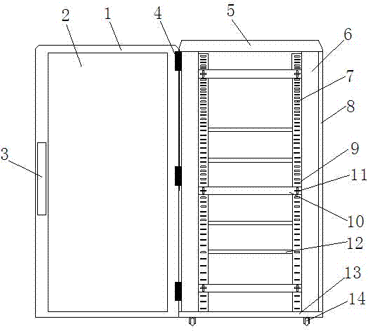 一种计算机网路服务器储存柜的制作方法