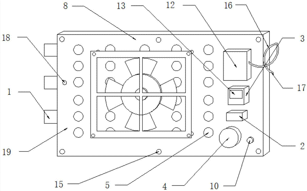 一种分体散热式锂电池安装支架的制作方法