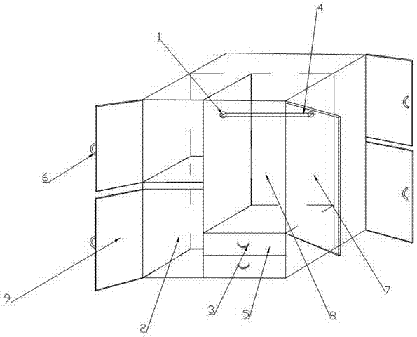 一种双面衣橱的制作方法