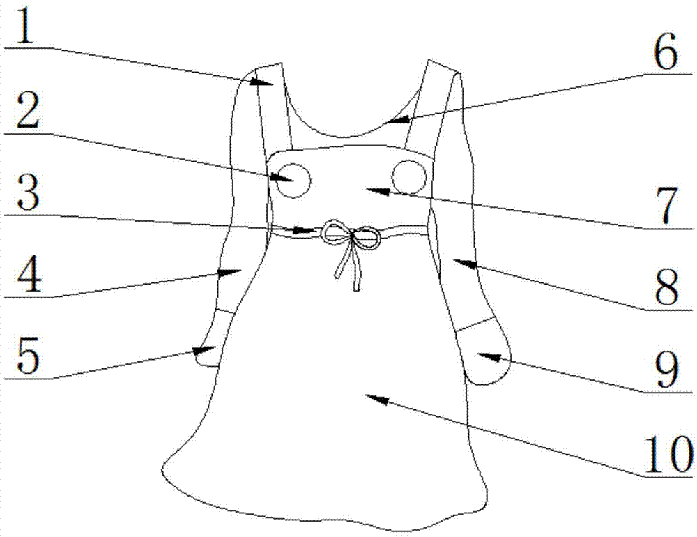 一种防辐射胎教服装的制作方法