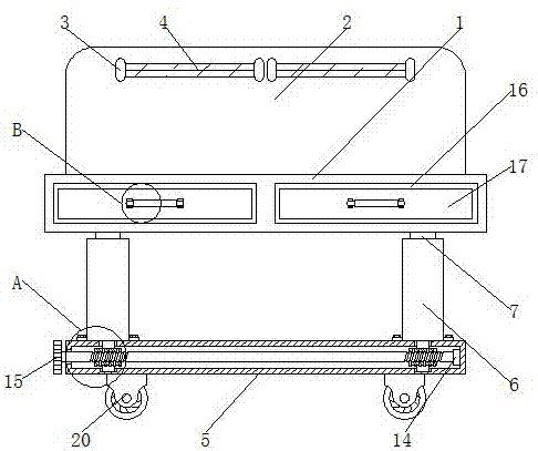 一种农业机械加工工作台的制作方法