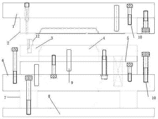 一种阀安装板的拉包模具的制作方法