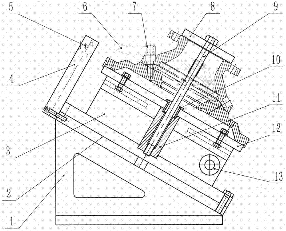 一种斜孔钻孔工装夹具的制作方法