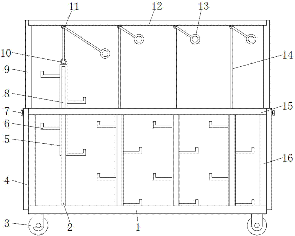 一种建筑施工用工具架的制作方法