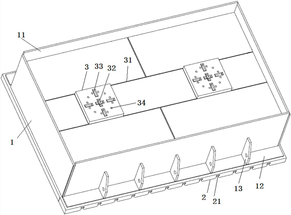 热压机压板连接结构的制作方法