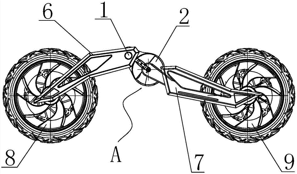 可调离地间隙的摩托车车架结构的制作方法