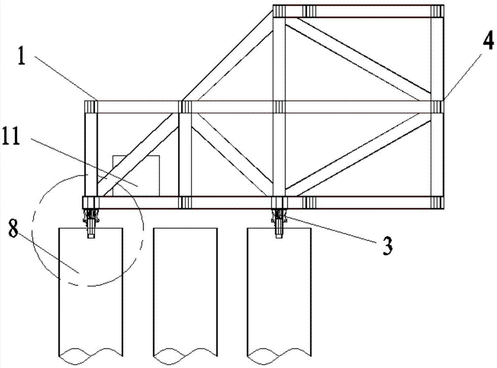 桩顶夹钳支撑式钢管桩沉桩导向定位装置及其施工方法与流程