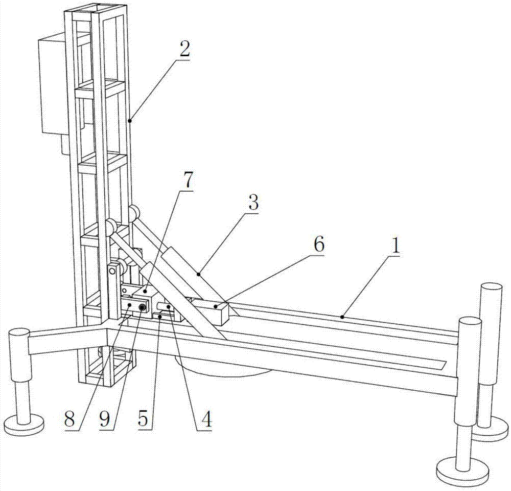 一种打桩机倾斜调节装置的制作方法