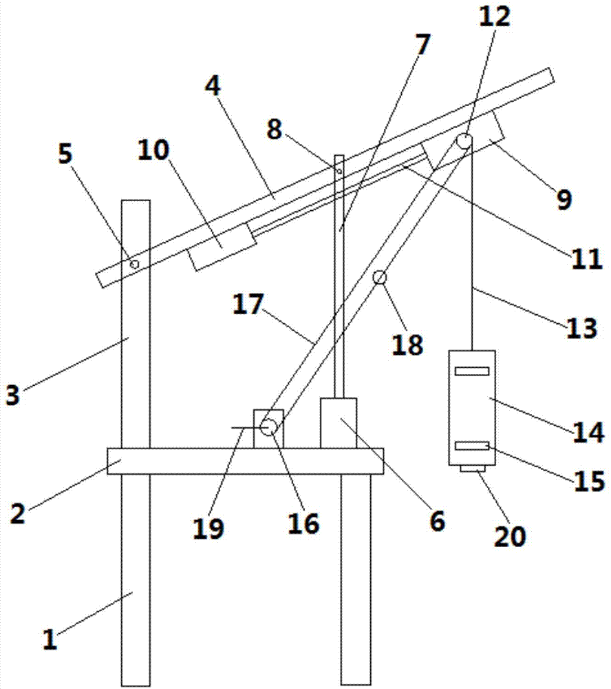 一种用于鹤管装车的升降支架的制作方法
