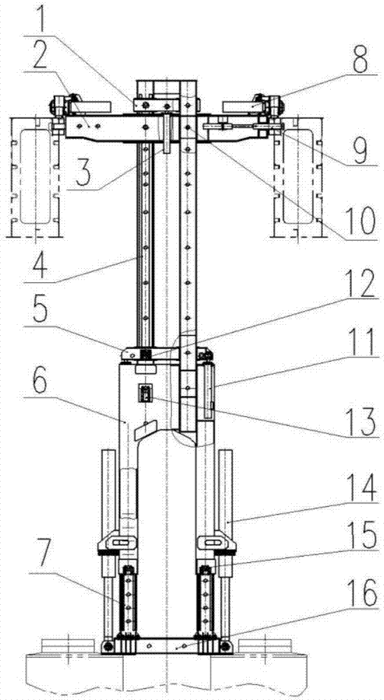 大跨度架桥机可变跨多级伸缩前辅助支腿的制作方法